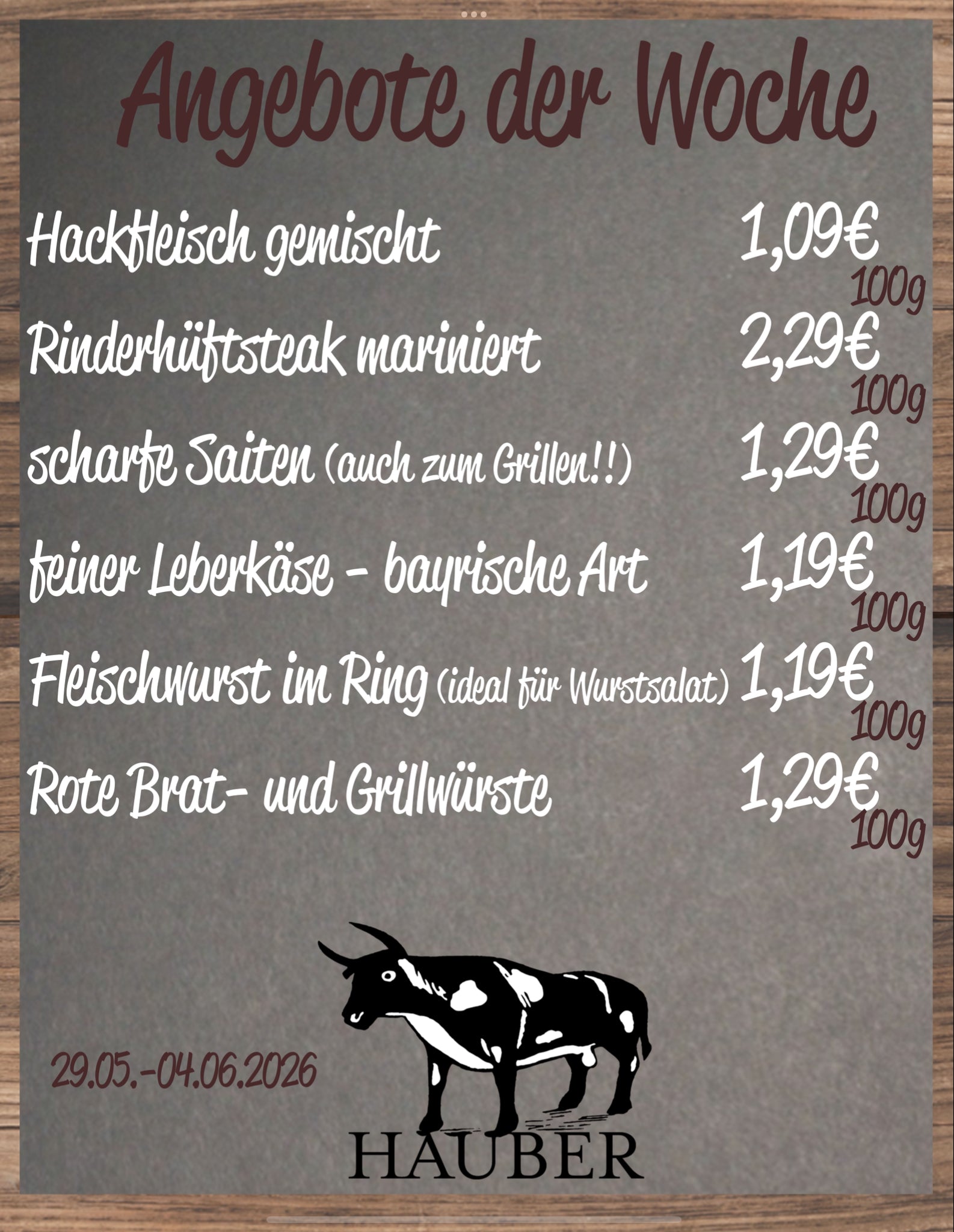 Angebot der Woche