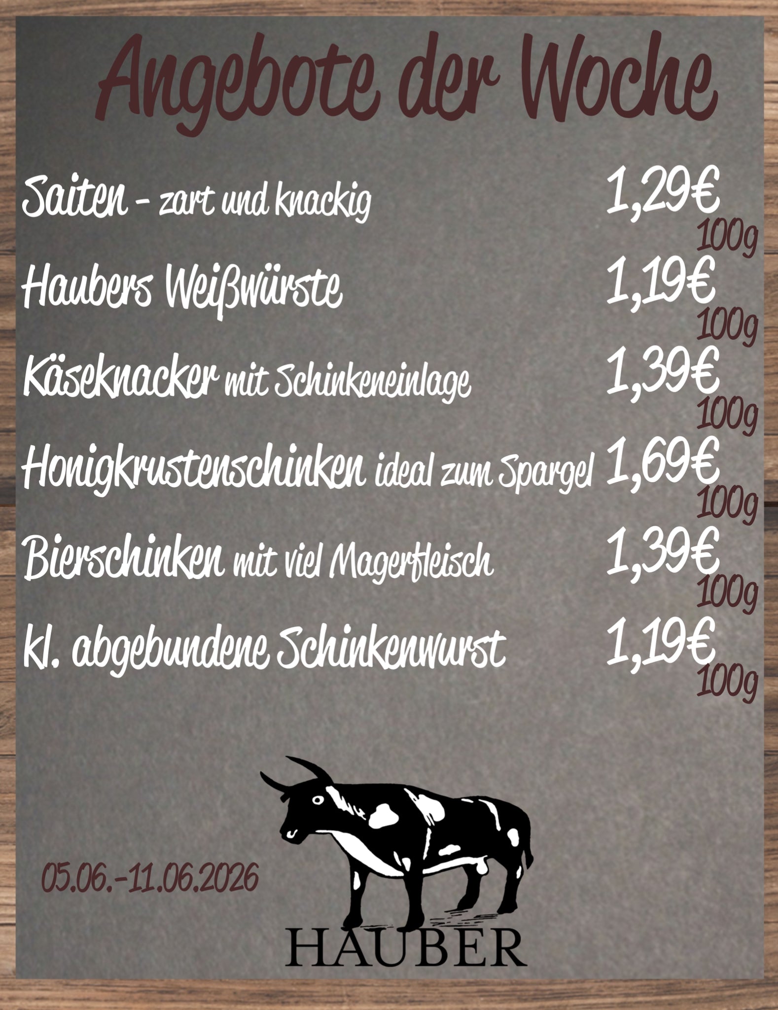 Angebot der Woche