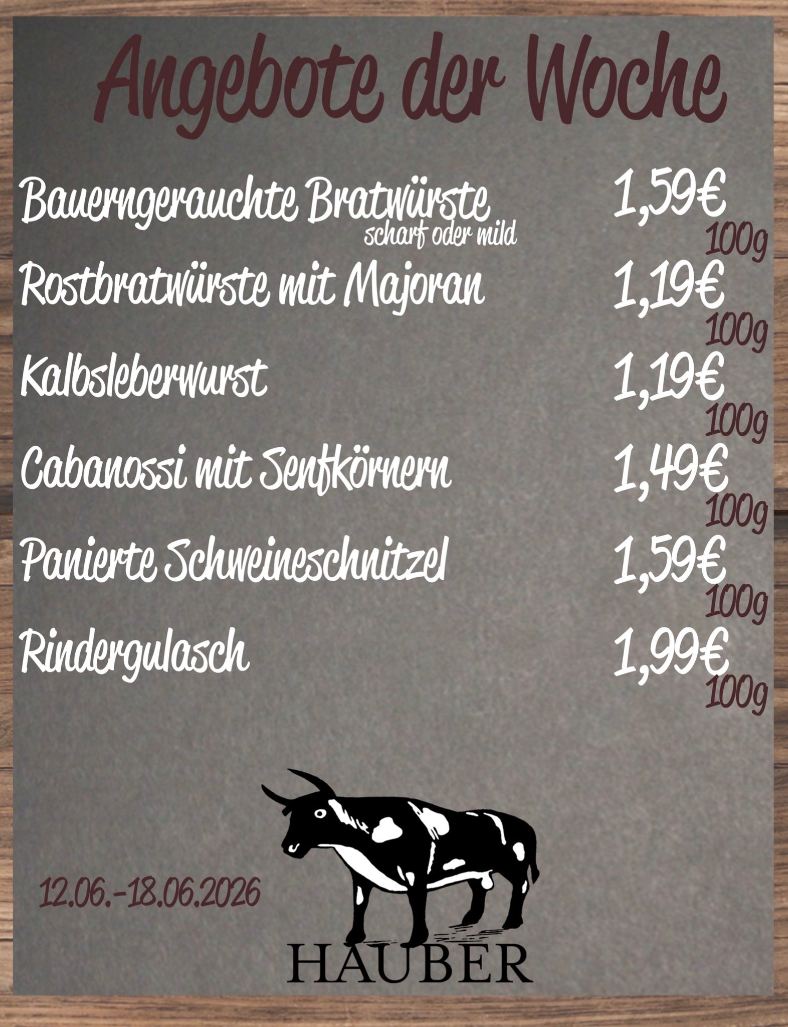 Angebot der Woche