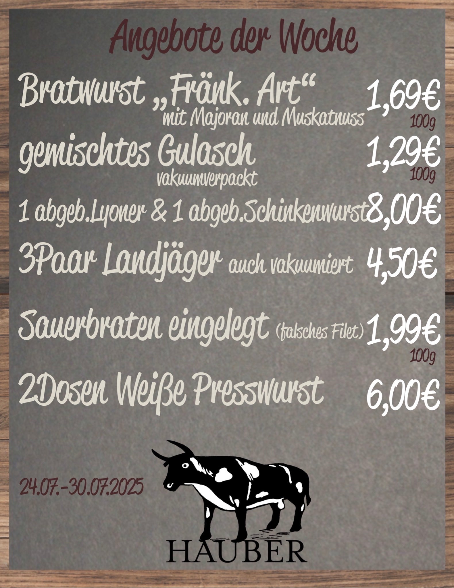 Angebot der Woche