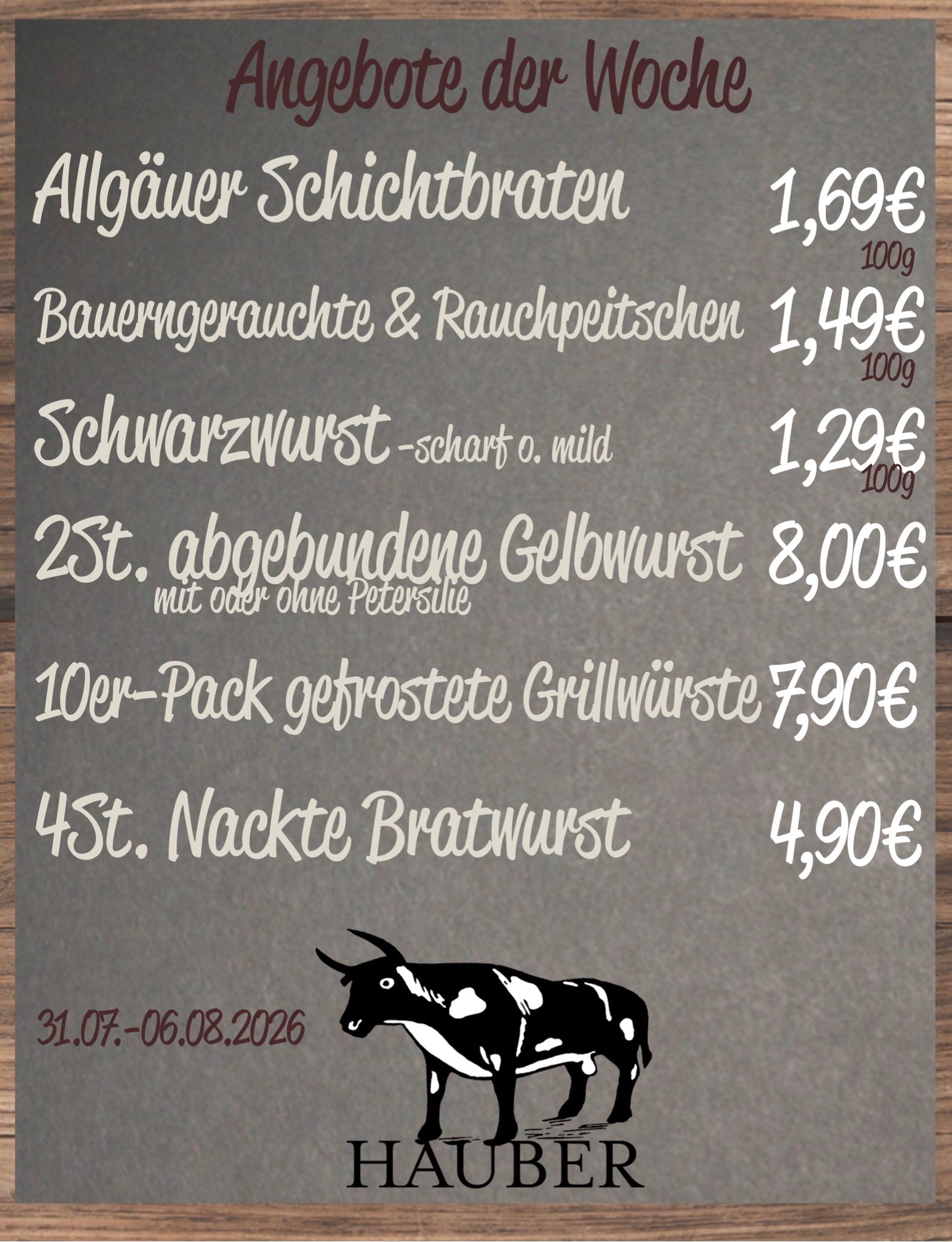 Angebot der Woche