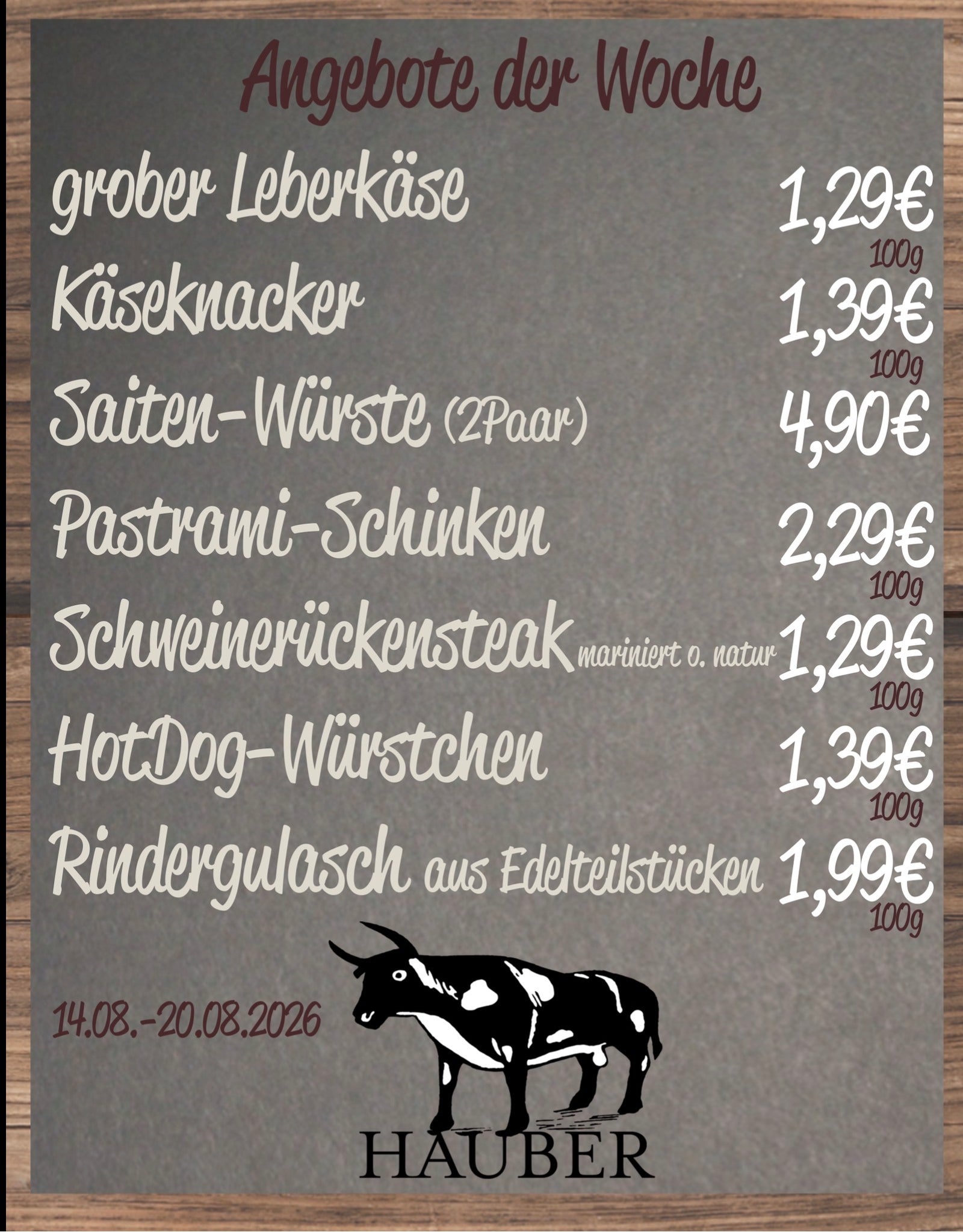 Angebot der Woche