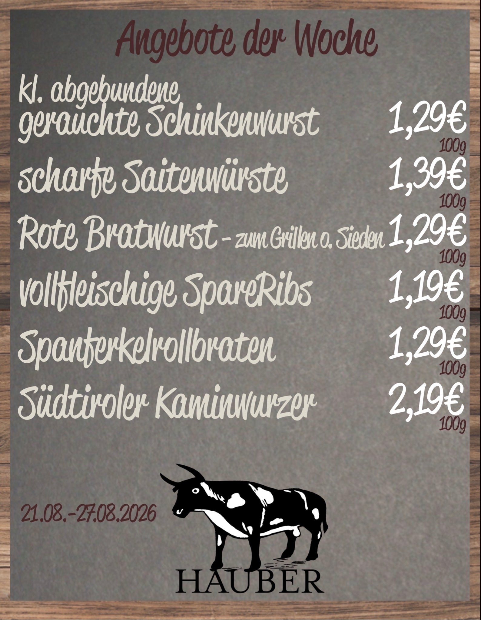 Angebot der Woche