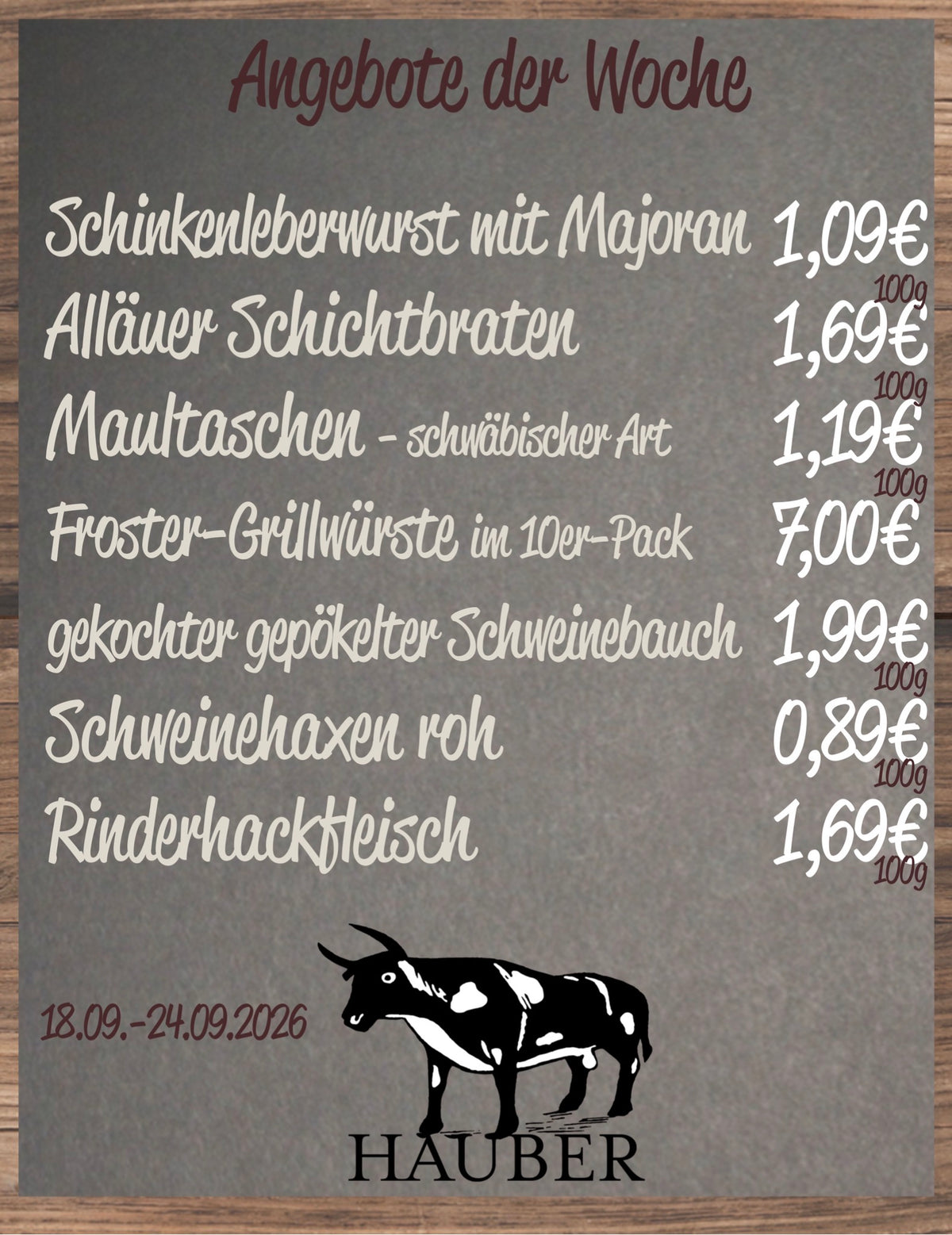 Angebot der Woche