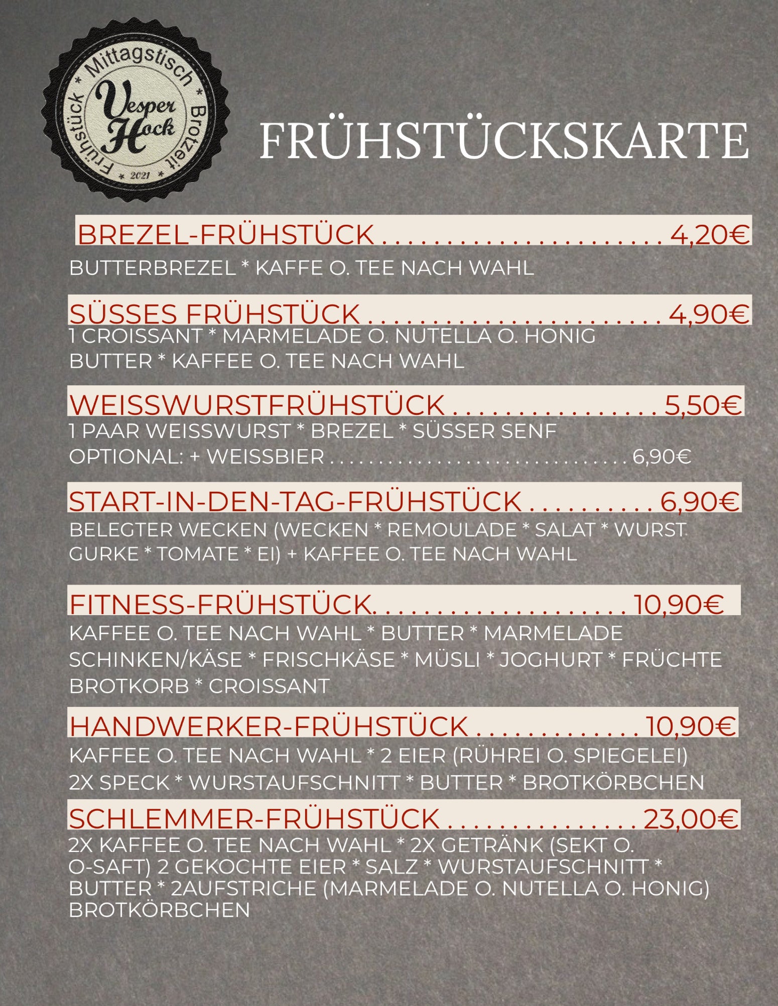 Frühstück