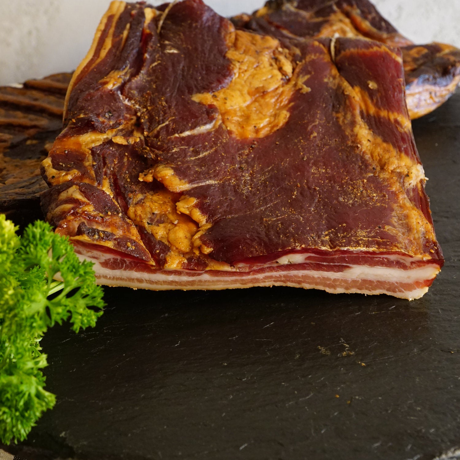 Gerauchter Bauch (Bacon)